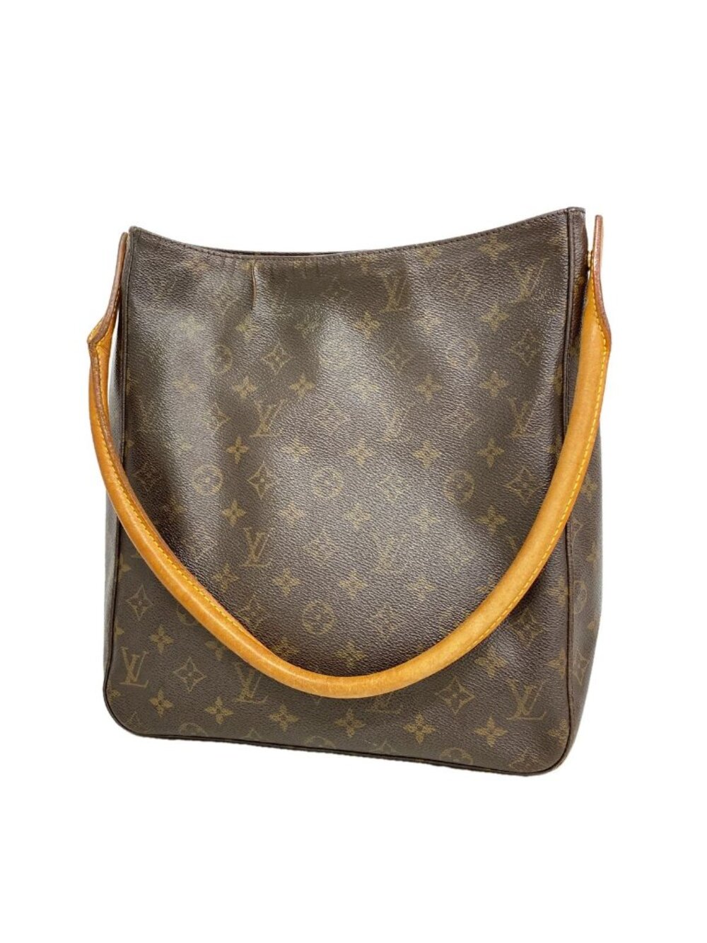 Louis Vuitton Shoulder Bag Monogram Looping GM Brown